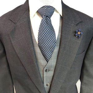 Designer Oscar De La Renta Wool Blazer 44L